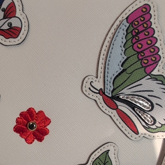 Tory Burch Emerson Applique Small Zip Tote With Matching Wallet - Picture 15 of 16